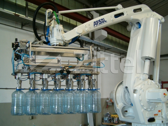 Робот паллетизатор с захватом для бутылок apsol_rp_bottle